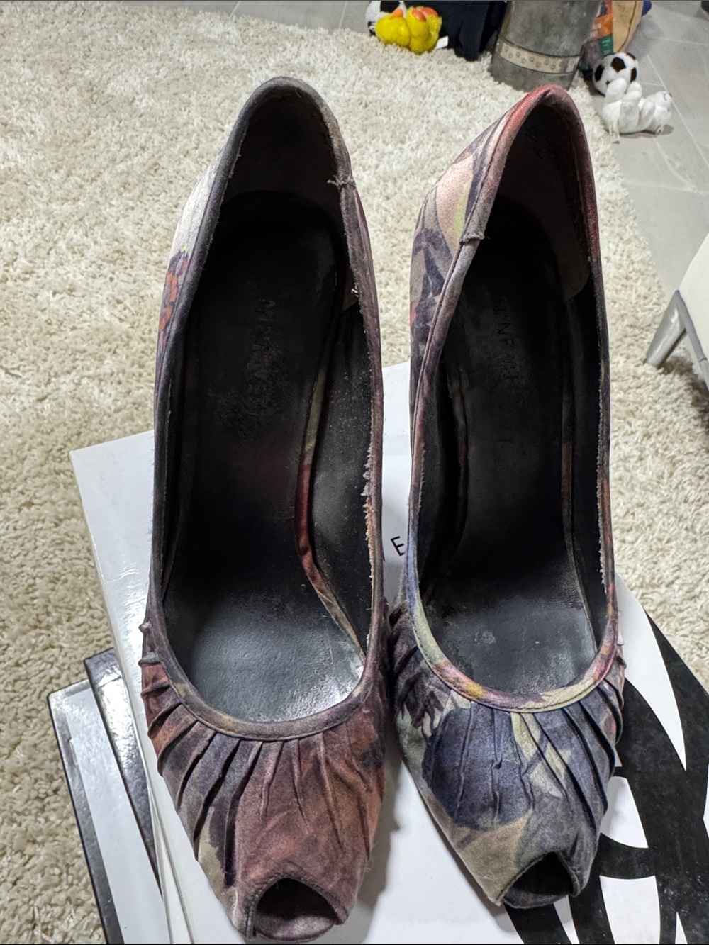 Nine West Floral Peep-Toe Women’s Heels - Multicolor